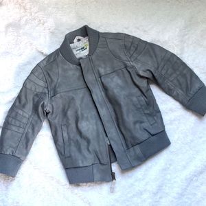 Genuine by Osh Kosh leather jacket 2T